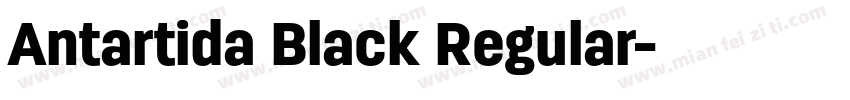 Antartida Black Regular字体转换